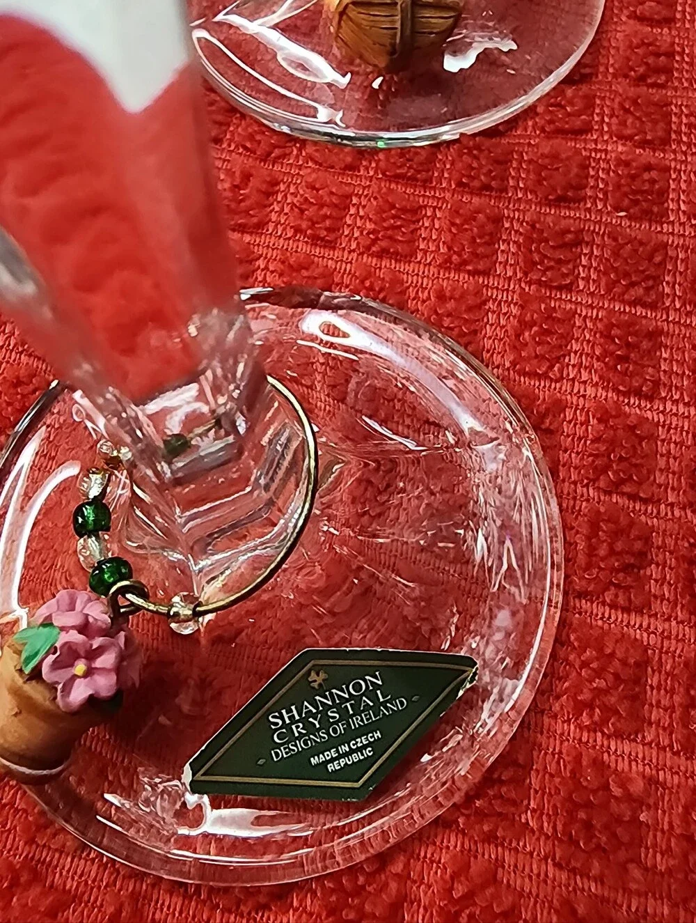 SHANNON CRYSTAL DESIGNS OF IRELAND. (Set Of 6 Wine Goblets.)